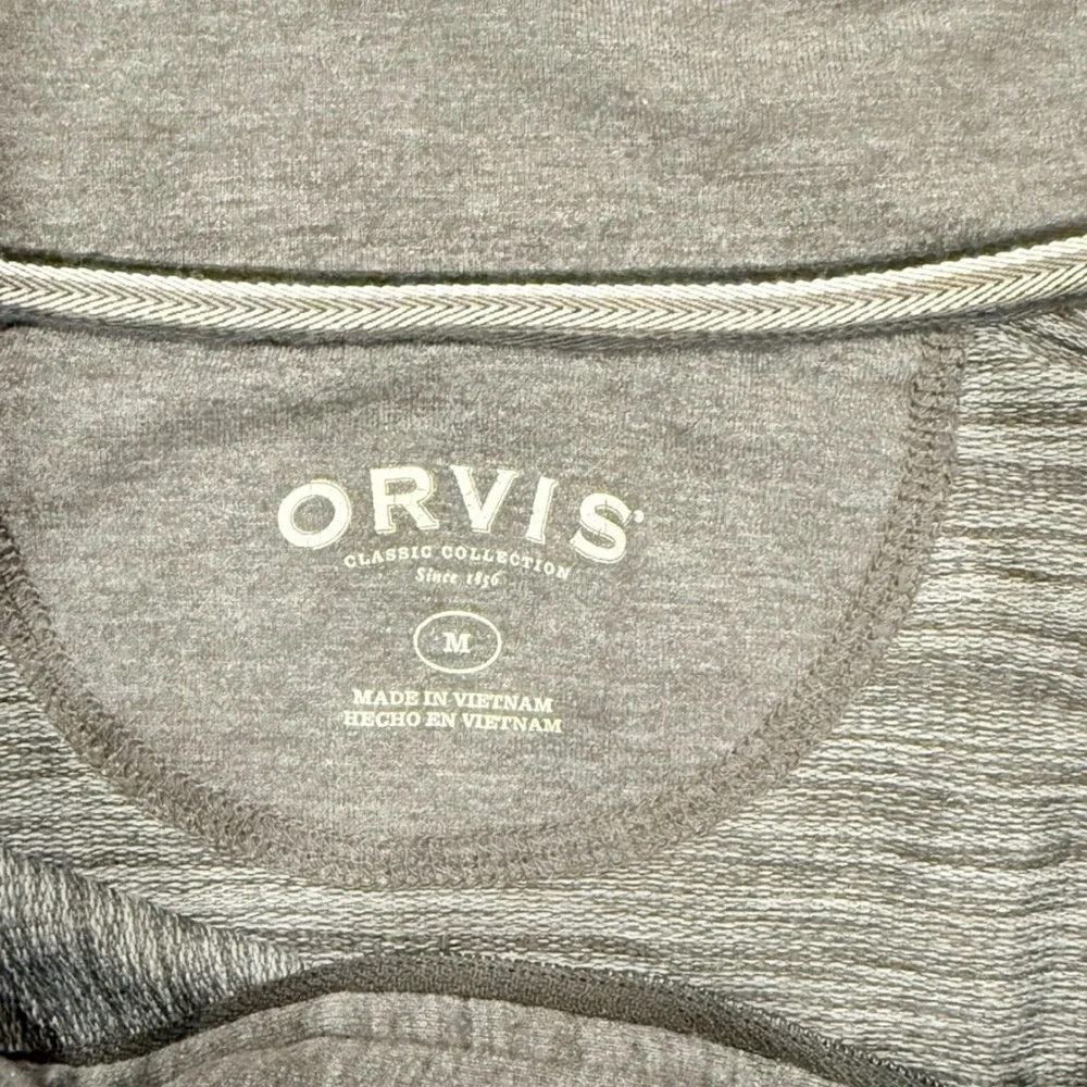 Orvis Classic Collection Mens Quarter Zip Long Sleeve Size Medium